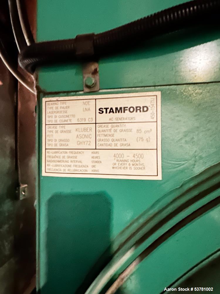 Used Cummins 1100CGMA 1.1MW Natural Gas Generator – QSV-81G Engine, Stamford AVK